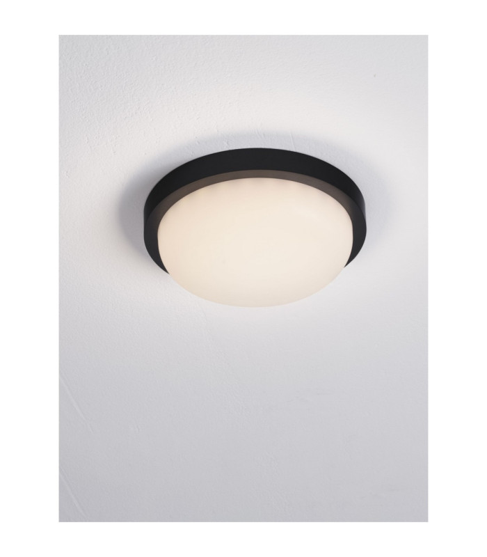 Reo Outdoor Flush Wall Lamp Sandy Black LED 19W 1636lm IP65 3000K-4