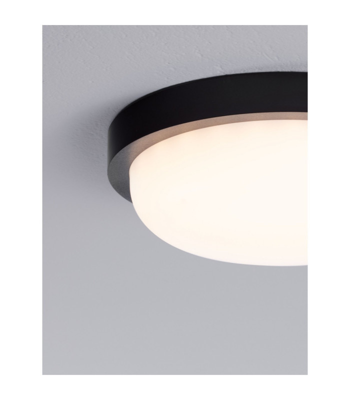 Reo Outdoor Flush Wall Lamp Sandy Black LED 19W 1636lm IP65 3000K-5
