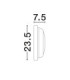 Reo Outdoor Flush Wall Lamp Sandy Black LED 19W 1636lm IP65 3000K-6