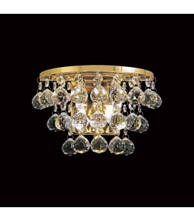 Wall Lamp Switched 2 Candle Light French Gold, Crystal - 2