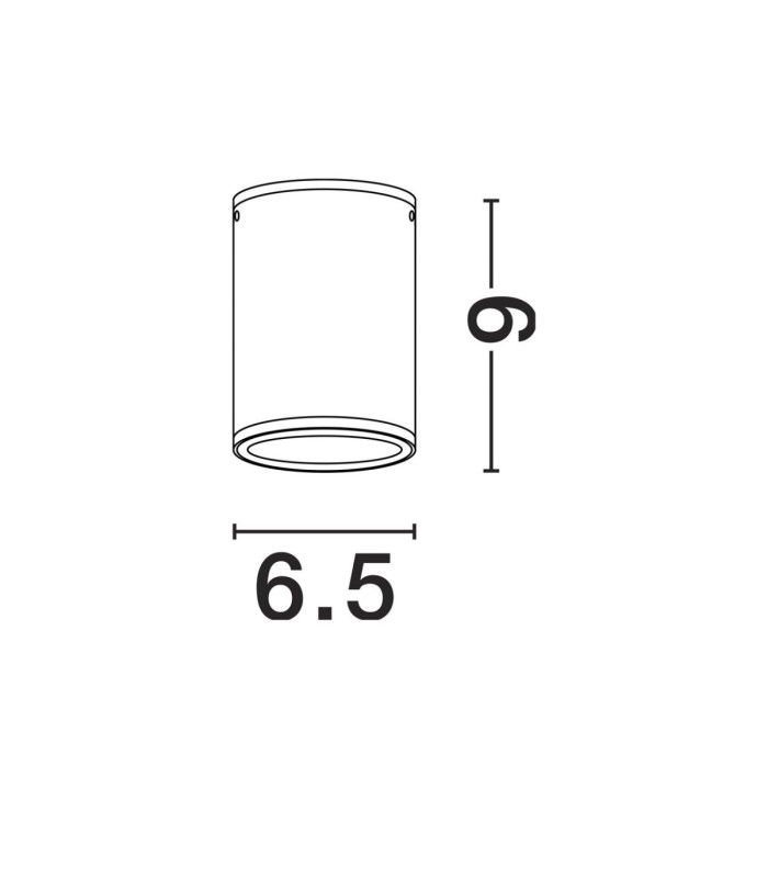 Lumina Outdoor Surface Mounted Downlight Dark Anthracite LED 6W 508lm 3000K IP65-5