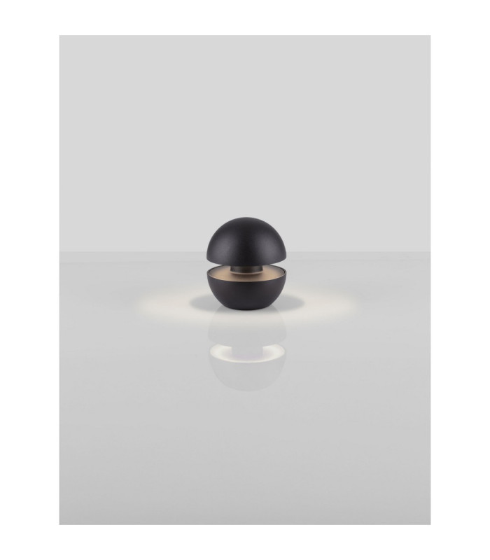Puk Outdoor Portable Lamp Sandy Black Touch Dimmable LED 2W 114lm IP54 CCT 2200-2700-3000K Switch On/Off Inc Base Charging-6