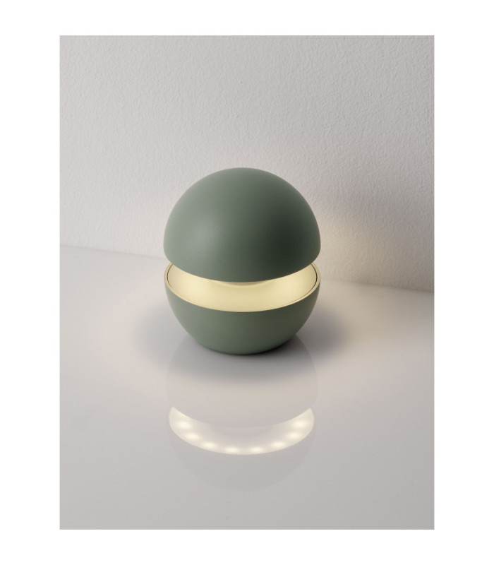 Puk Outdoor Portable Lamp Sage Green Touch Dimmable LED 2W 114lm IP54 CCT 2200-2700-3000K Switch On/Off Inc Base Charging-2