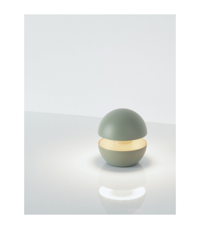 Puk Outdoor Portable Lamp Sage Green Touch Dimmable LED 2W 114lm IP54 CCT 2200-2700-3000K Switch On/Off Inc Base Charging-6