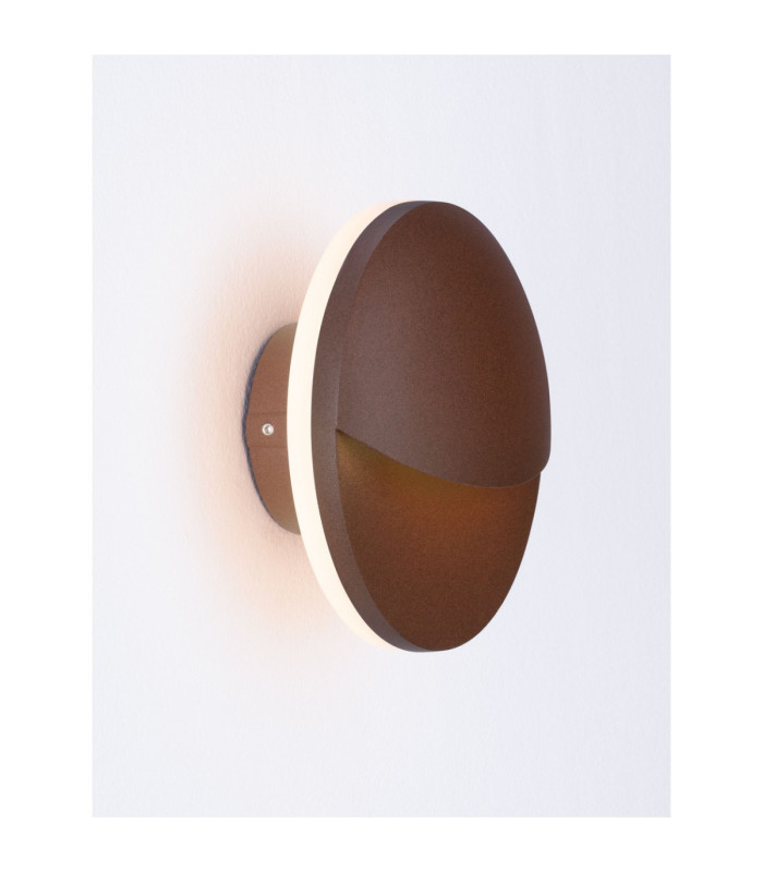 Pan Outdoor Modern Wall Lamp Corten LED 9W 378lm 3000K IP65-4
