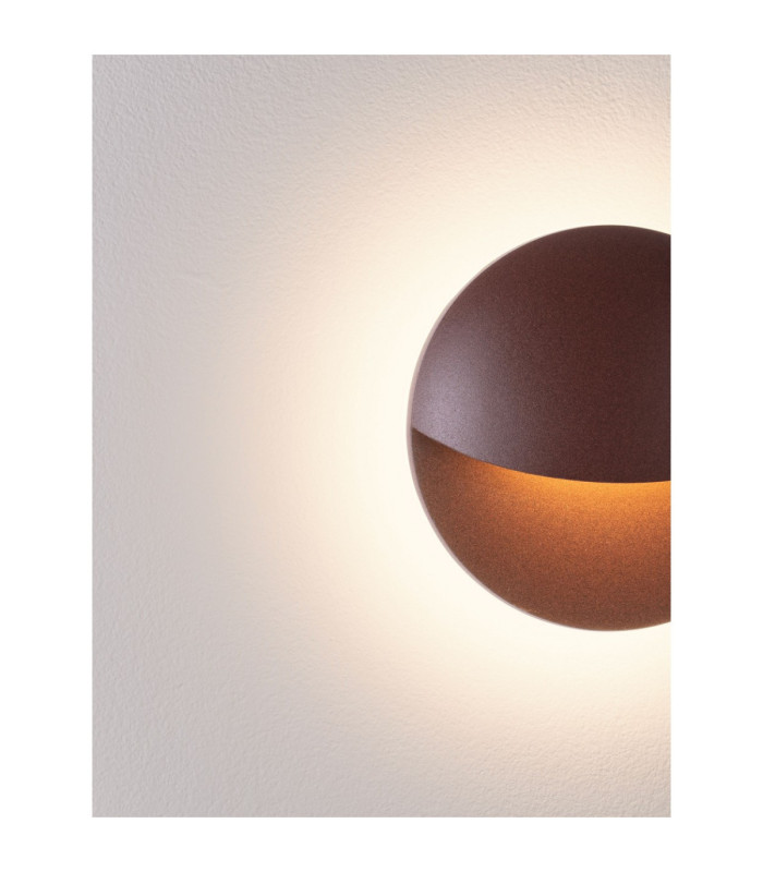 Pan Outdoor Modern Wall Lamp Corten LED 9W 378lm 3000K IP65-6