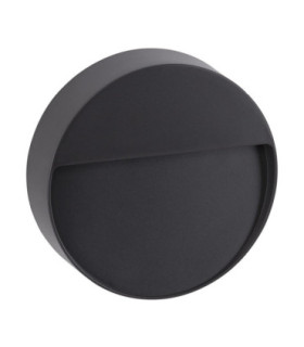 Brigi Outdoor Flush Wall Lamp Dark Grey LED 1W 159lm 3000K 220-240V IP65-1