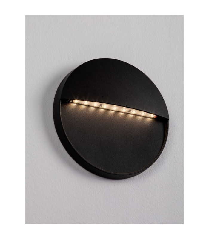 Rodix Outdoor Flush Wall Lamp Sandy Black LED 5W 307lm IP54 3000K-5