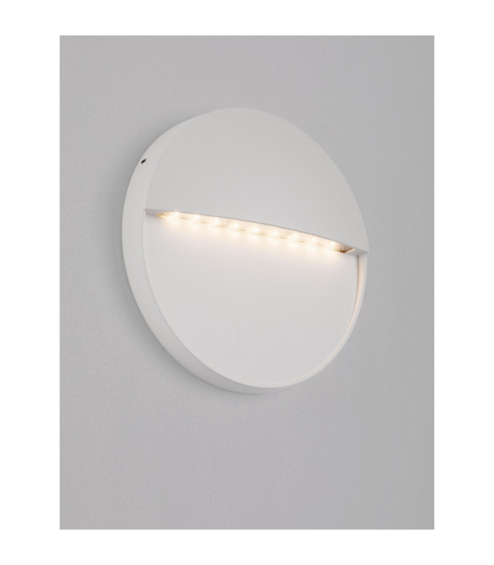 Rodix Outdoor Flush Wall Lamp Sandy White LED 5W 307lm IP54 3000K-4