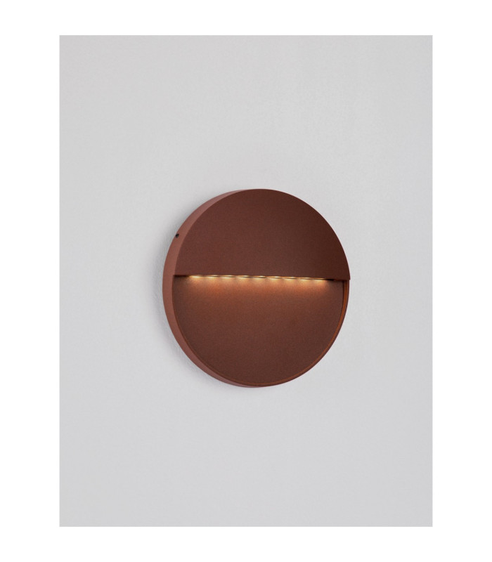 Rodix Outdoor Flush Wall Lamp Corten LED 5W 307lm IP54 3000K-4