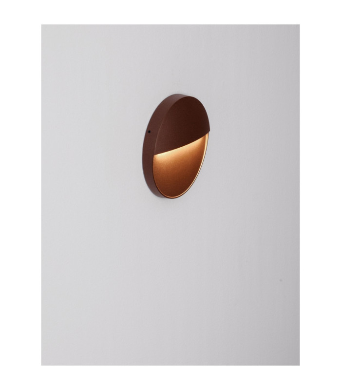 Rodix Outdoor Flush Wall Lamp Corten LED 5W 307lm IP54 3000K-5