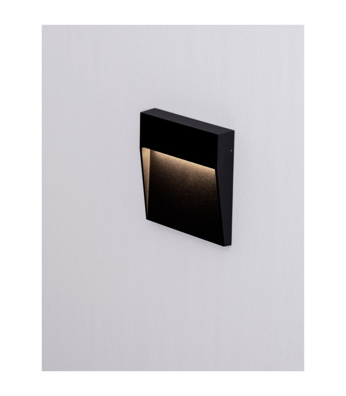 Fem Outdoor Flush Wall Lamp Sandy Black LED 5W 307lm IP54 3000K-5