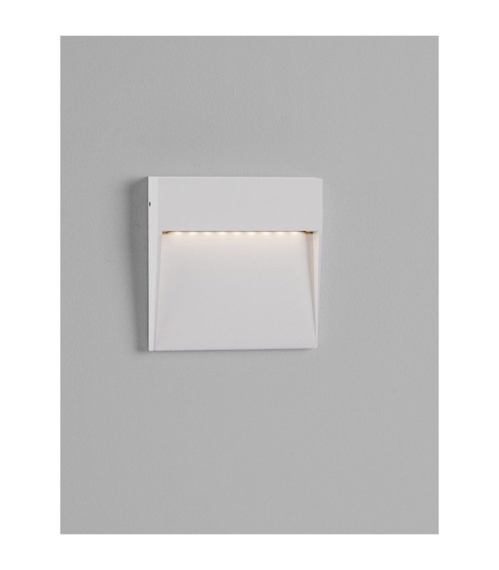 Fem Outdoor Flush Wall Lamp Sandy White LED 5W 307lm IP54 3000K-4