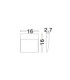 Fem Outdoor Flush Wall Lamp Sandy White LED 5W 307lm IP54 3000K-6