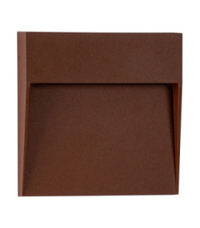 Fem Outdoor Flush Wall Lamp Rust Brown LED 5W 307lm IP54 3000K-1