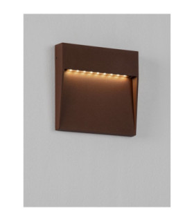 Fem Outdoor Flush Wall Lamp Rust Brown LED 5W 307lm IP54 3000K-2