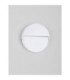Toby Outdoor Flush Wall Lamp Sandy White LED 3W 99lm IP54 3000K-3