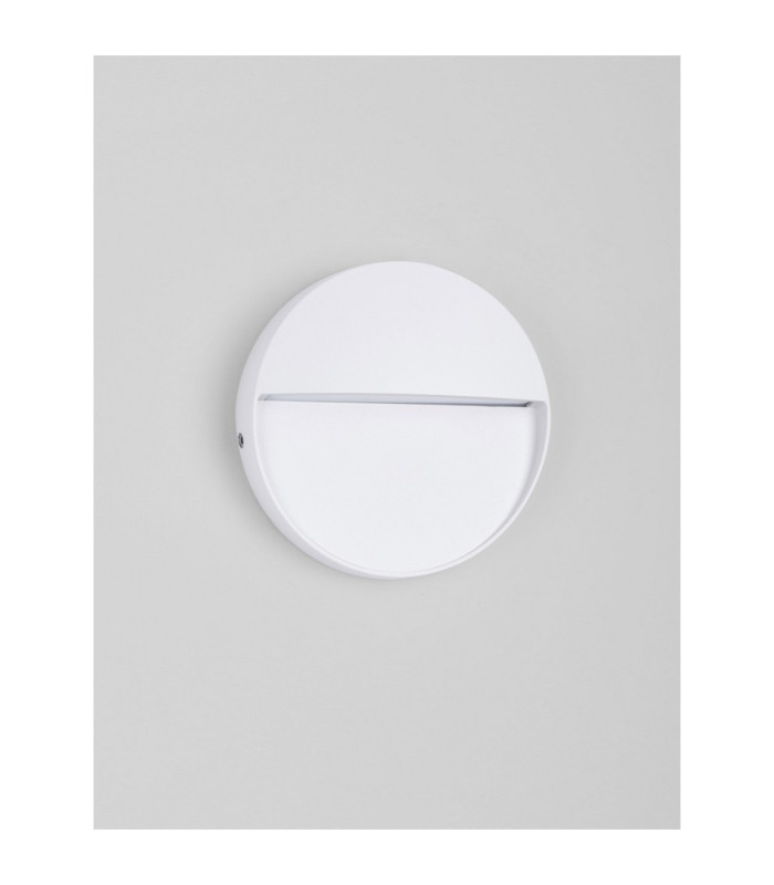 Toby Outdoor Flush Wall Lamp Sandy White LED 3W 99lm IP54 3000K-3