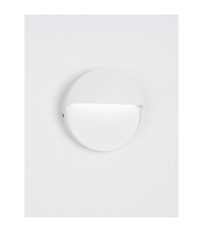 Toby Outdoor Flush Wall Lamp Sandy White LED 3W 99lm IP54 3000K-4