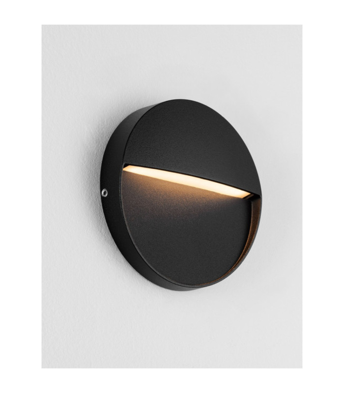 Toby Outdoor Flush Wall Lamp Sandy Black LED 3W 99lm IP54 3000K-5