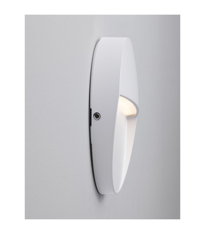 Toby Outdoor Flush Wall Lamp Sandy White LED 3W 99lm IP54 3000K-5