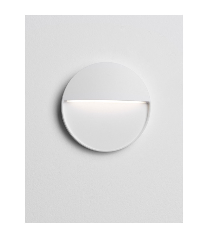 Toby Outdoor Flush Wall Lamp Sandy White LED 3W 99lm IP54 3000K-6
