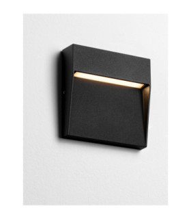 Toby Outdoor Flush Wall Lamp Sandy Black LED 3W 91lm IP54 3000K-2