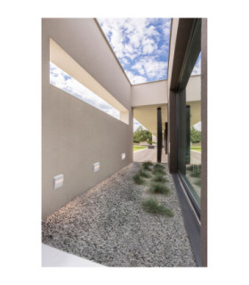 Toby Outdoor Flush Wall Lamp Sandy White LED 3W 91lm IP54 3000K-2