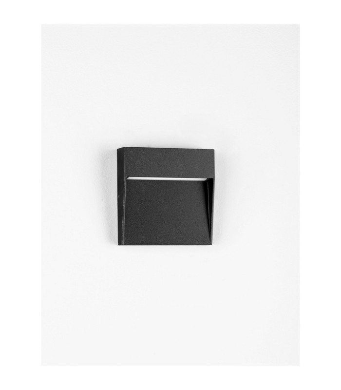 Toby Outdoor Flush Wall Lamp Sandy Black LED 3W 91lm IP54 3000K-3