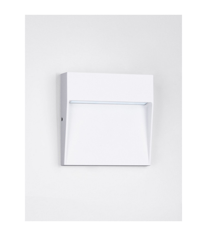 Toby Outdoor Flush Wall Lamp Sandy White LED 3W 91lm IP54 3000K-3