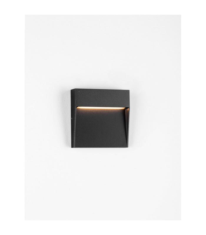 Toby Outdoor Flush Wall Lamp Sandy Black LED 3W 91lm IP54 3000K-4