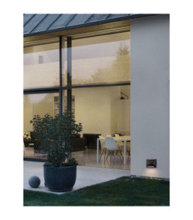 Sub Outdoor Flush Wall Lamp Sandy Black LED 5W 225lm IP65 3000K-2