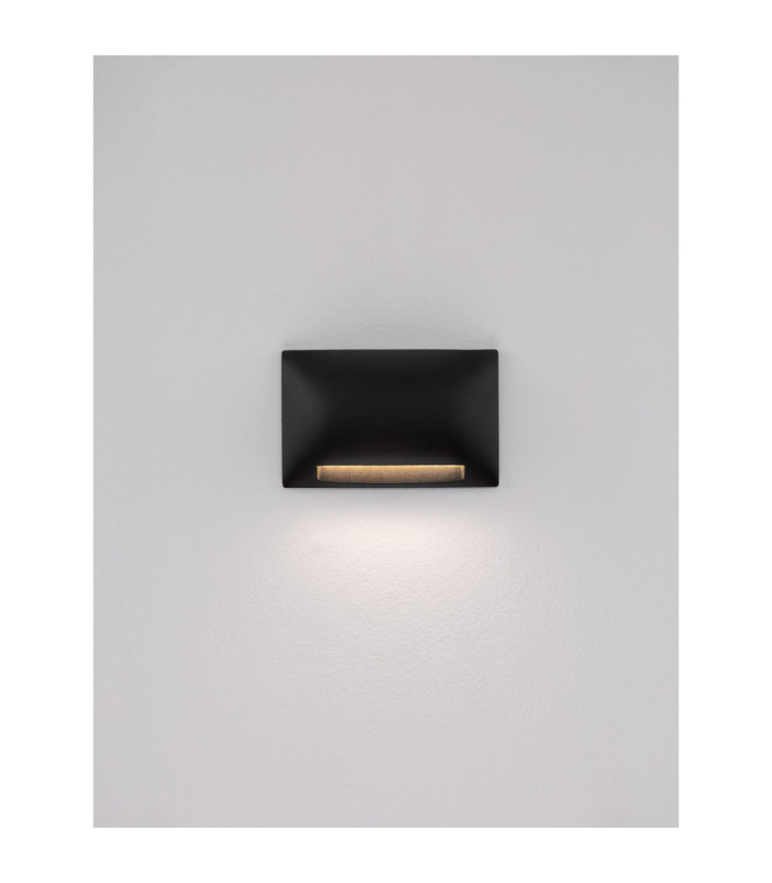 Sub Outdoor Flush Wall Lamp Sandy Black LED 5W 225lm IP65 3000K-4