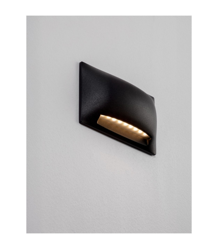 Sub Outdoor Flush Wall Lamp Sandy Black LED 5W 225lm IP65 3000K-5