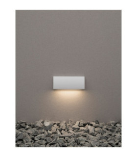 Liv Outdoor Flush Wall Lamp Sandy White LED 4W 245lm 3000K IP54-2