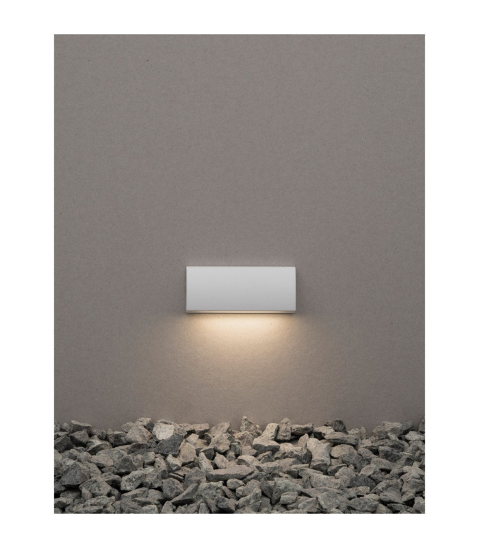 Liv Outdoor Flush Wall Lamp Sandy White LED 4W 245lm 3000K IP54-2