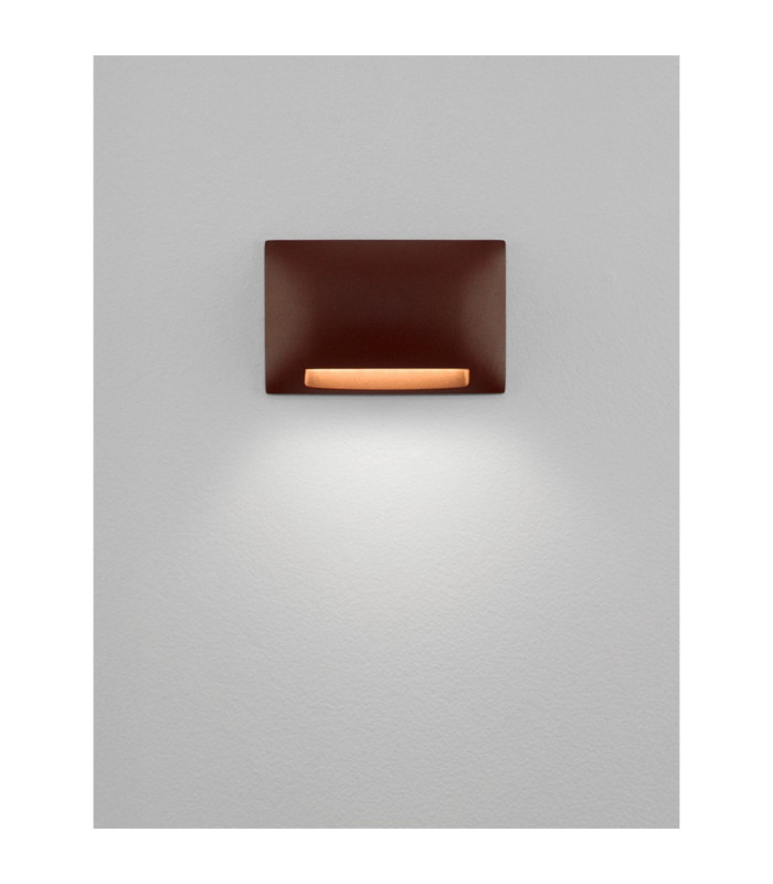 Sub Outdoor Flush Wall Lamp Corten LED 5W 225lm IP65 3000K-4