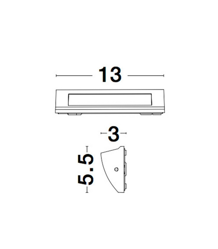 Liv Outdoor Flush Wall Lamp Sandy White LED 4W 245lm 3000K IP54-6