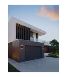 Passo Outdoor Flush Wall Lamp Sandy Black LED 4W 186lm IP65 3000K-2