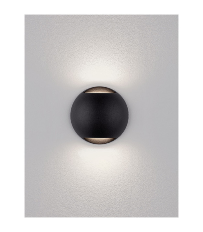 Passo Outdoor Flush Wall Lamp Sandy Black LED 4W 186lm IP65 3000K-4