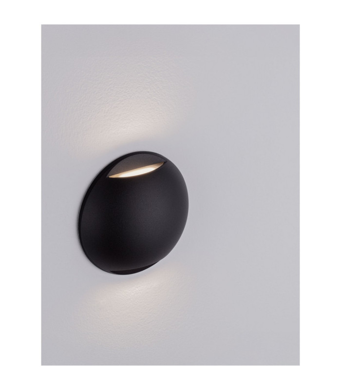 Passo Outdoor Flush Wall Lamp Sandy Black LED 4W 186lm IP65 3000K-5
