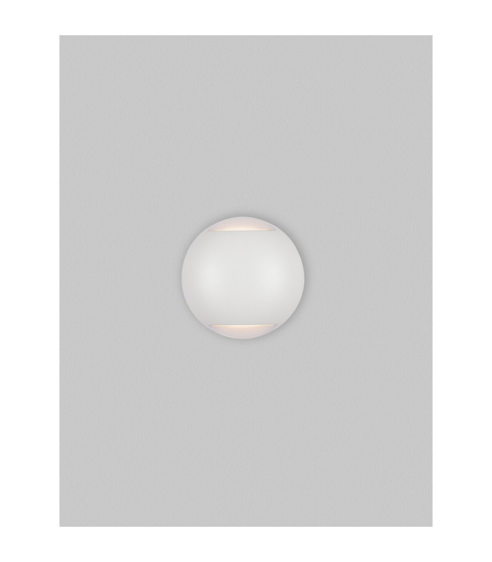 Passo Outdoor Flush Wall Lamp Sandy White LED 4W 186lm IP65 3000K-4