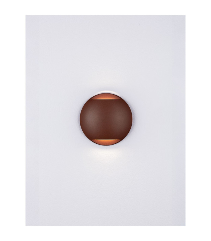 Passo Outdoor Flush Wall Lamp Corten LED 4W 186lm IP65 3000K-4