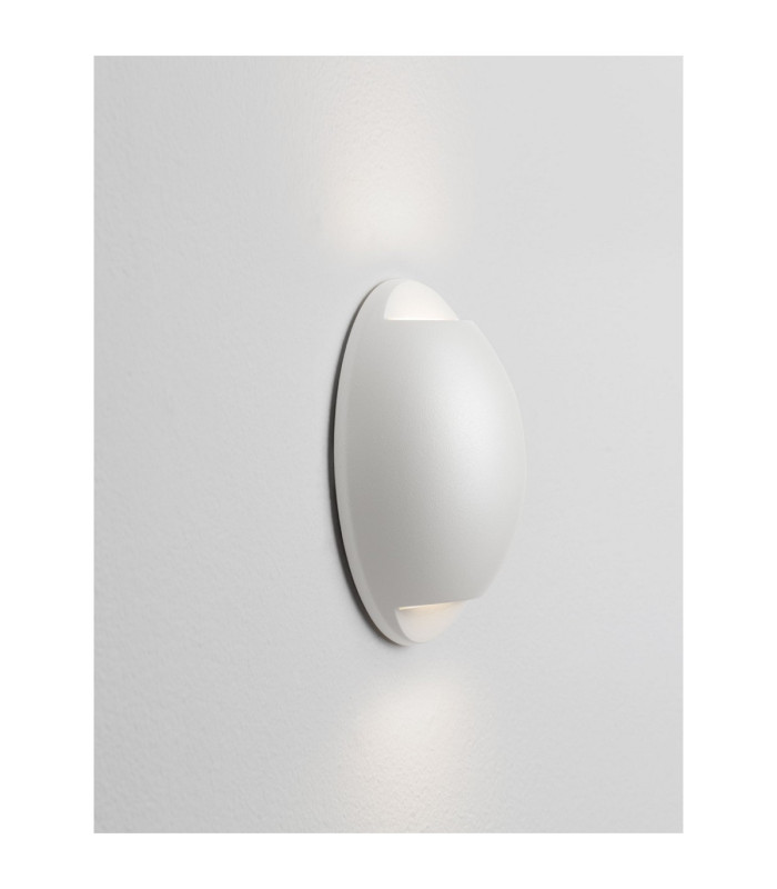 Passo Outdoor Flush Wall Lamp Sandy White LED 4W 186lm IP65 3000K-5