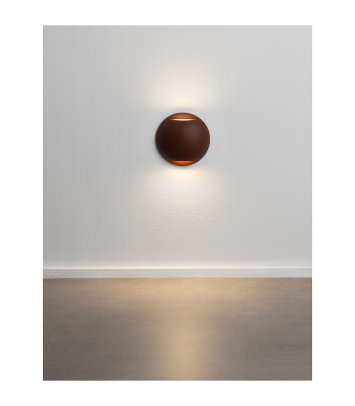 Passo Outdoor Flush Wall Lamp Corten LED 4W 186lm IP65 3000K-6