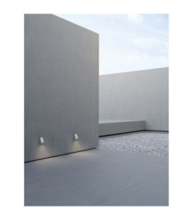 Soren Outdoor Flush Wall Lamp Sandy White LED 3W 144lm IP65 3000K-2
