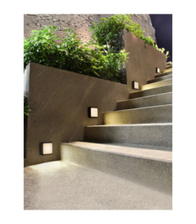 Appia Outdoor Flush Wall Lamp Dark Anthracite LED 5W 367lm 3000K IP54-2