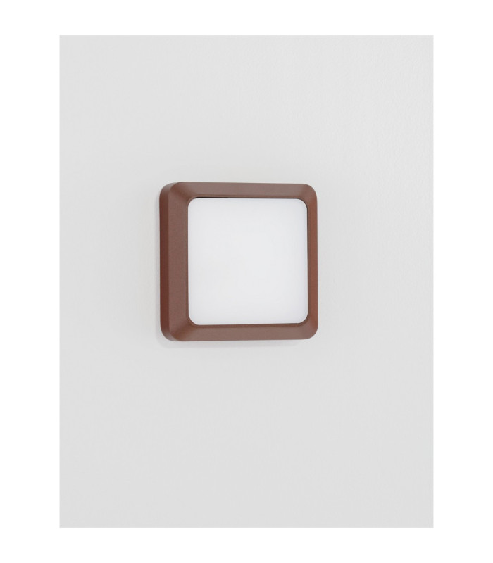 Appia Outdoor Flush Wall Lamp Corten LED 5W 367lm 3000K IP54-4
