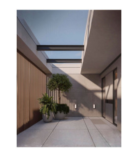 Appia Outdoor Flush Wall Lamp Corten LED 5W 350lm 3000K IP54-2