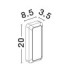 Appia Outdoor Flush Wall Lamp Corten LED 5W 350lm 3000K IP54-7